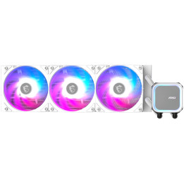 Водно охлаждане за процесор MSI MAG CORELIQUID A13 360 WHITE, ARGB, Intel LGA 1700/1851, AMD AM5/AM4 - 306-7ZWDA21-L80