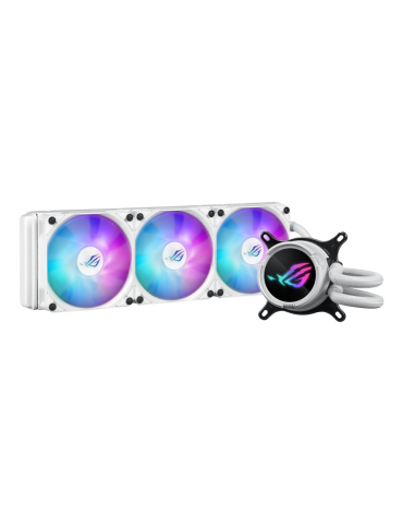 Водно охлаждане за процесор Asus ROG Strix LC III 360 ARGB White Edition - 90RC00T2-M0UAY0