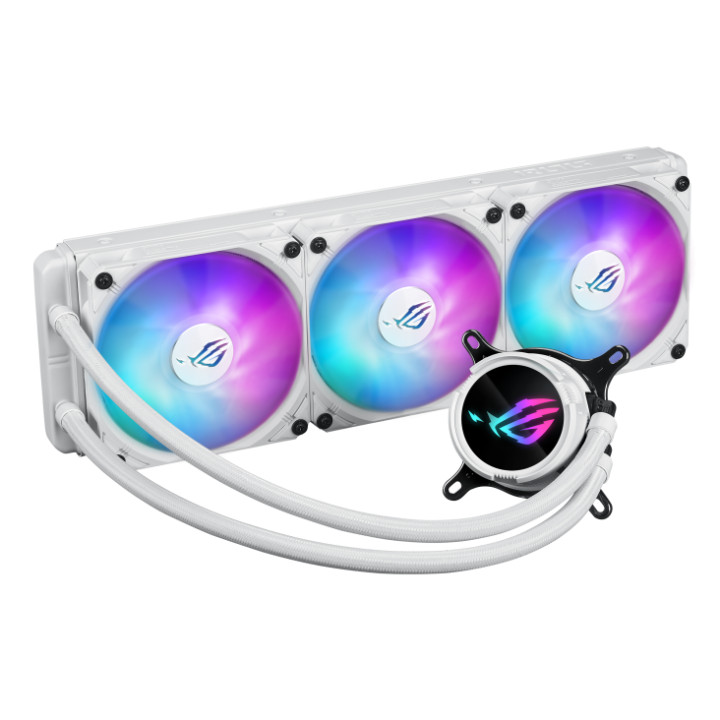 Водно охлаждане за процесор Asus ROG Strix LC III 360 ARGB White Edition - 90RC00T2-M0UAY0