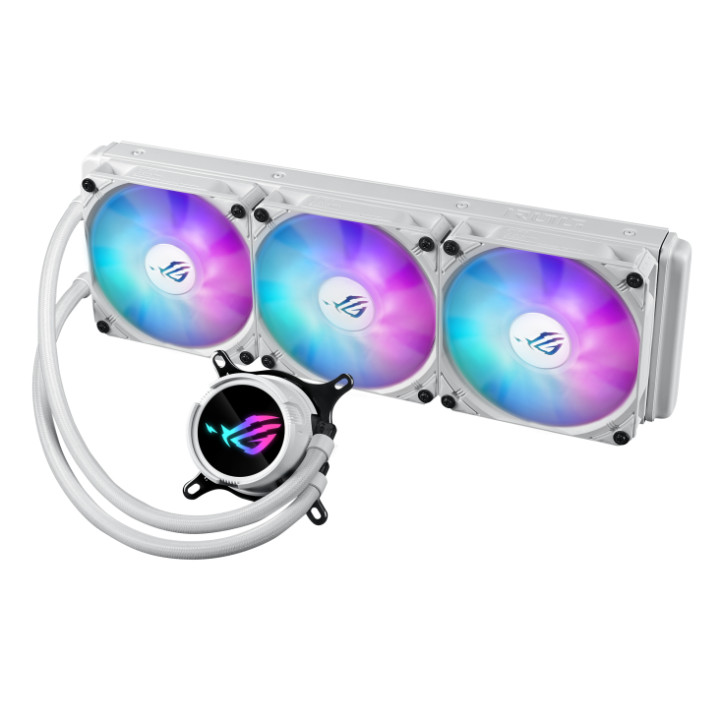 Водно охлаждане за процесор Asus ROG Strix LC III 360 ARGB White Edition - 90RC00T2-M0UAY0