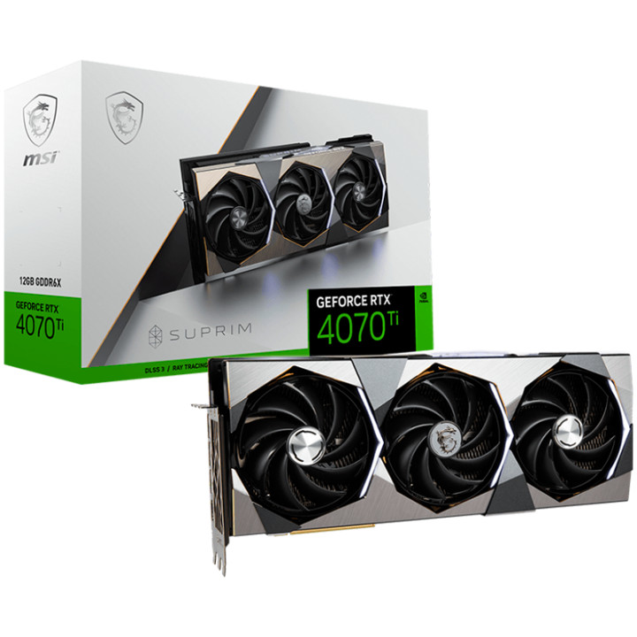 Видео карта MSI GeForce RTX 4070 Ti SUPRIM SE 12G, 12GB GDDR6X, 192bit