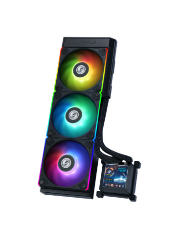Водно охлаждане за процесор Lian Li HydroShift LCD 360 Fanless RGB, Черен - G89.GHSLCD36NB.00