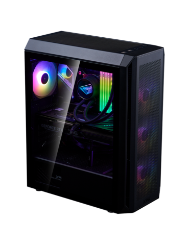 Геймърски компютър ION XPG VALOR AIR PLUS MT BLACK ARGB Black с процесор Intel Core Ultra 5 245K, видео карта RTX 5070 Infinity 3 12GB GDDR7, RAM 32GB(2x16GB) DDR5 6000MHz, SSD 1TB Gen 4X4 M.2 NVMe