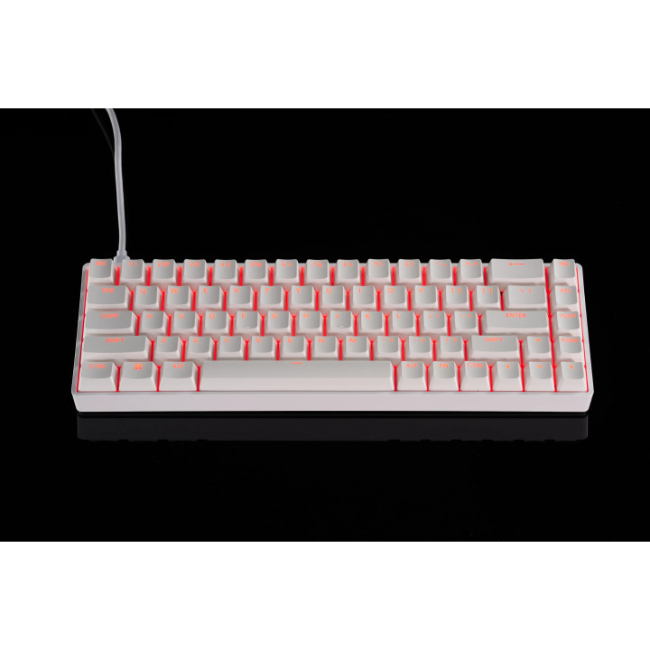 Професионална геймърска механична клавиатура Madlions FIRE 68 RGB - 8K, Gateron Dual-Rail Magnetic Switches [Linear] - R - FIRE-68-RGB-WH