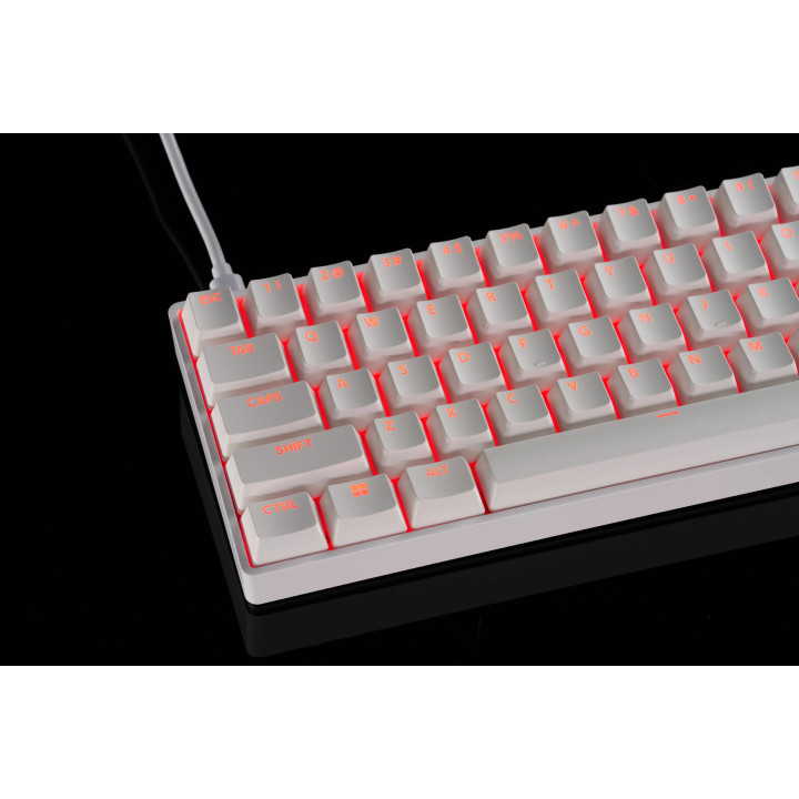 Професионална геймърска механична клавиатура Madlions FIRE 68 RGB - 8K, Gateron Dual-Rail Magnetic Switches [Linear] - R - FIRE-68-RGB-WH