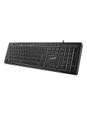 Клавиатура Genius SlimStar 820 Black - AI, Illuminated, Slim, BG, USB - GENIUS-SLIMSTAR-820-BLK
