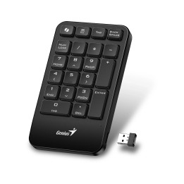 Безжична цифрова клавиатура кийпад Genius Wireless NumPad 1000, AI, 2.4G, Black - GENIUS-NUMPAD-1000-BK