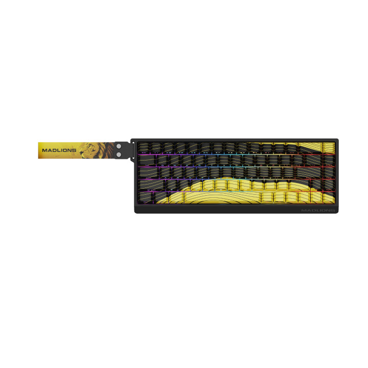 Професионална геймърска механична клавиатура Madlions MAD 68 HE Contour Flagship - 8K, Gateron Jade Pro [Linear] - MAD-68-HE-C-FS-GAT