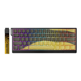 Професионална геймърска механична клавиатура Madlions MAD 60 HE Contour Flagship - 8K, Magnetic Amber Pro [Linear] - MAD-60-HE-C-FS-AMB