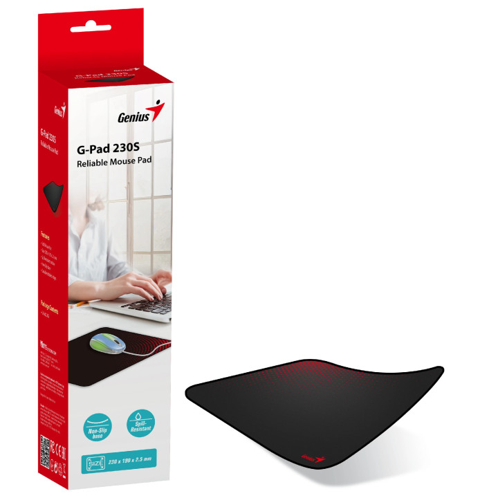 Подложка за мишка Genius G-Pad 230S, Black - GENIUS-GPAD-230S-BK