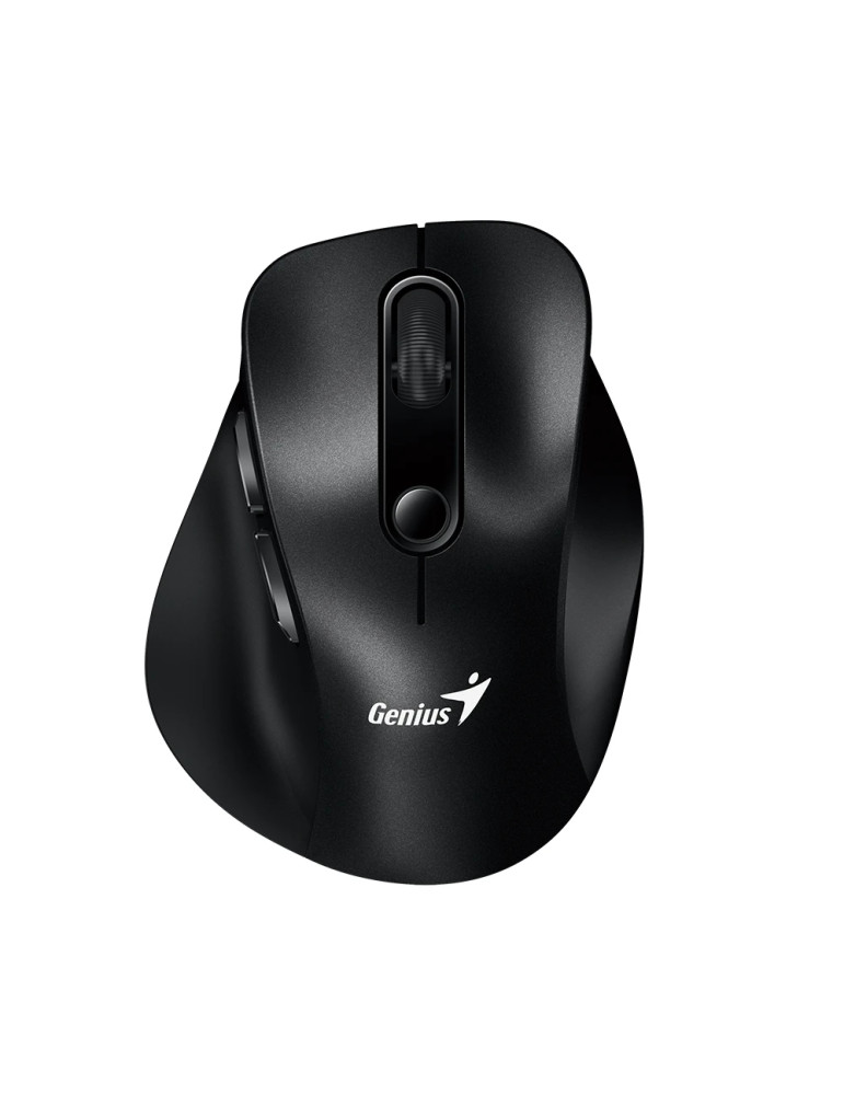 Bluetooth безшумна мишка Genius Ergo 9000S, Silent, Bluetooth, 2.4G, Black - GENIUS-ERGO-9000S-BK