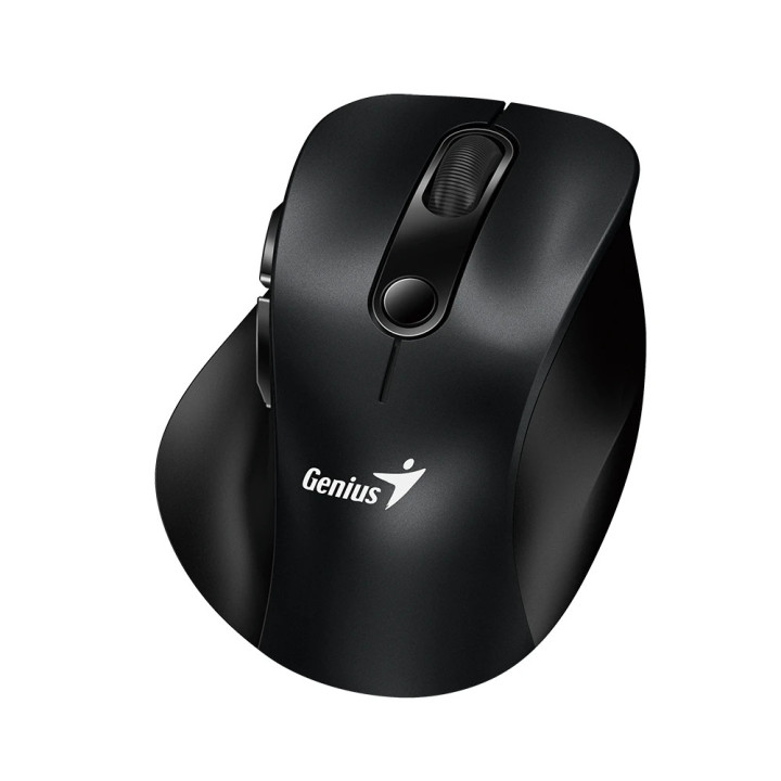 Bluetooth безшумна мишка Genius Ergo 9000S, Silent, Bluetooth, 2.4G, Black - GENIUS-ERGO-9000S-BK