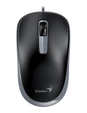 Безшумна мишка Genius DX-125S Black Grey, SILENT, USB - GENIUS-DX-125S-BLK-GREY