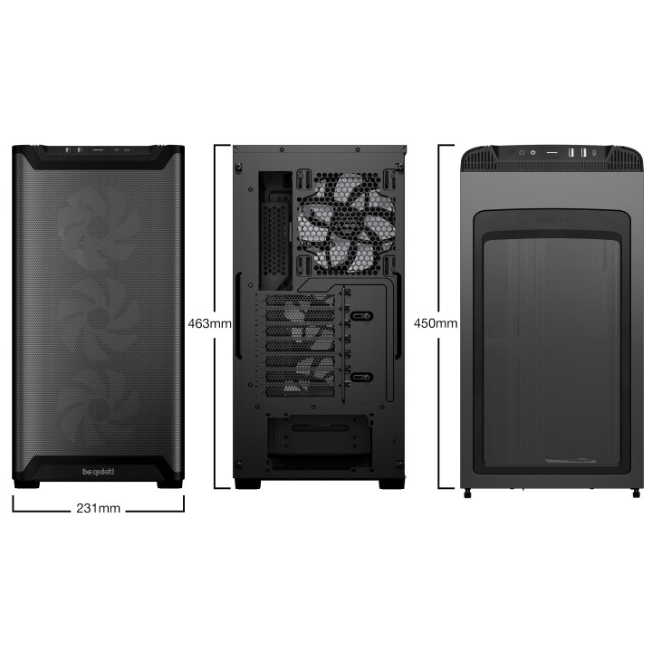 Кутия за компютър be quiet! Pure Base 501 LX Black, ATX - BGW78