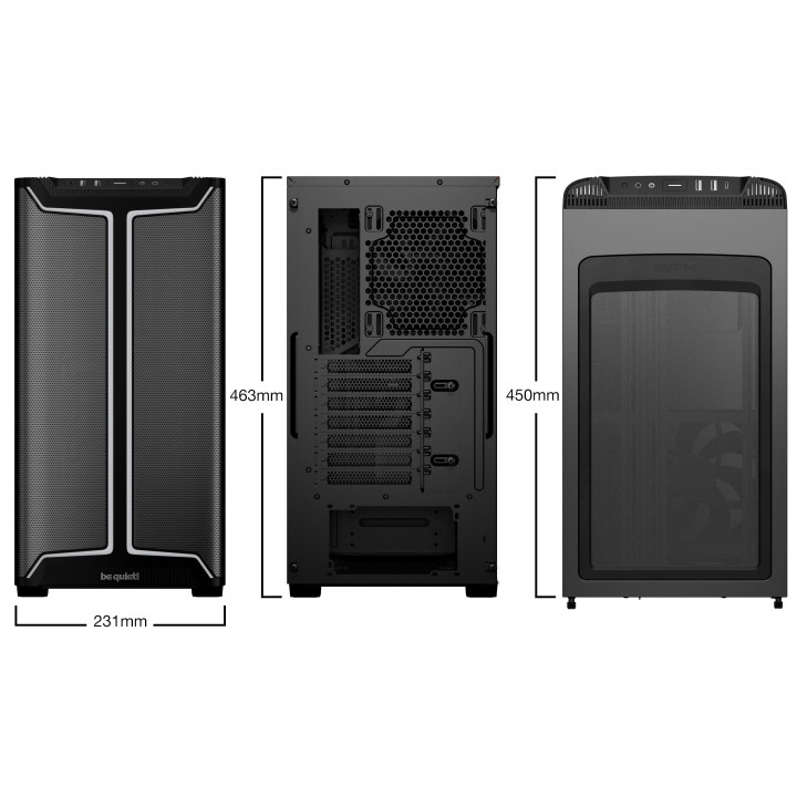 Кутия за компютър be quiet! Pure Base 501 DX Black, ATX - BGW76