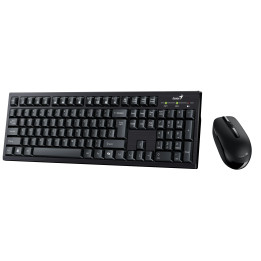 Безжична клавиатура и мишка Genius KM-8101 Black, AI, BG, 2.4GHZ - GENIUS-KM-8101-BLK