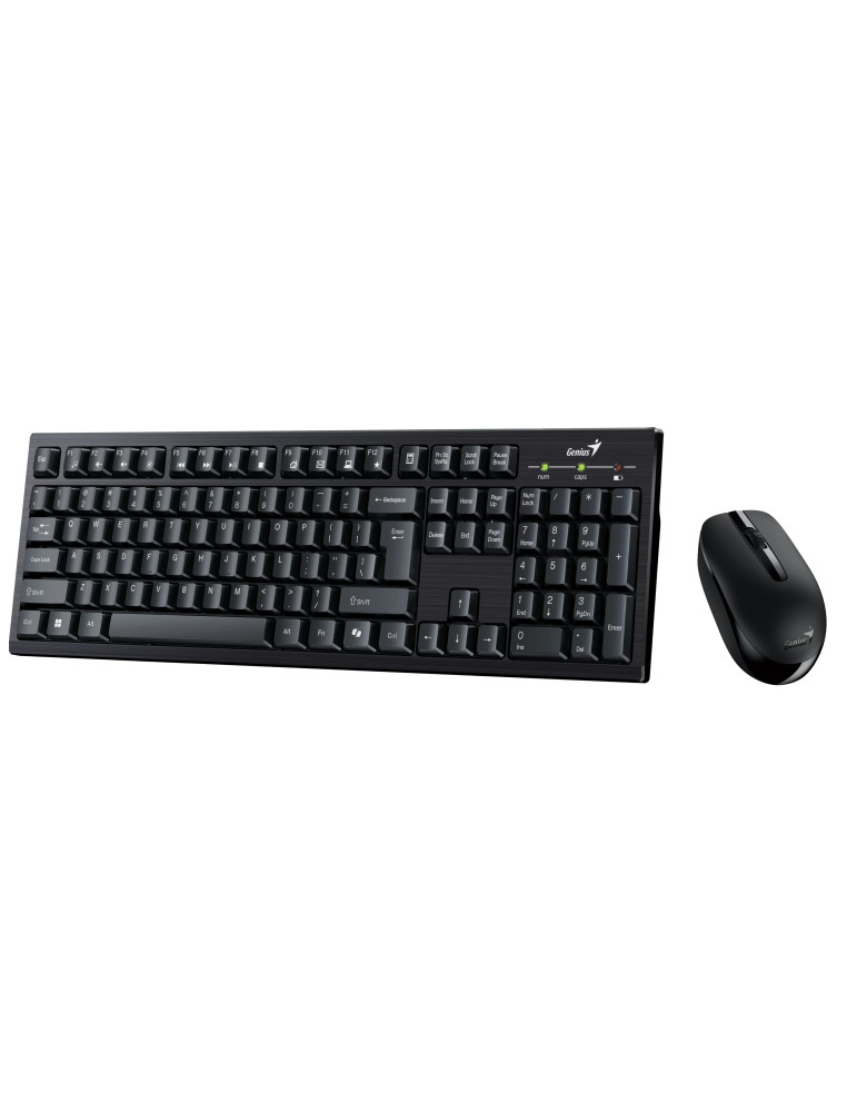 Безжична клавиатура и мишка Genius KM-8101 Black, AI, BG, 2.4GHZ - GENIUS-KM-8101-BLK