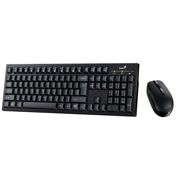 Безжична клавиатура и мишка Genius KM-8101 Black, AI, BG, 2.4GHZ - GENIUS-KM-8101-BLK