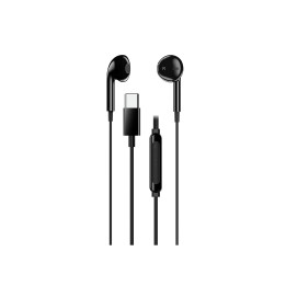 Слушалки тапи Genius In-ear Earbuds HS-M365, USB-C, Black - GENIUS-HS-M365-BK