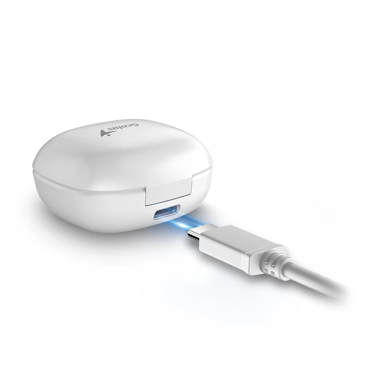Bluetooth слушалки Genius HS-M905BT White, TWS Bluetooth 5.3 Earphones - GENIUS-HS-M905BT-WH
