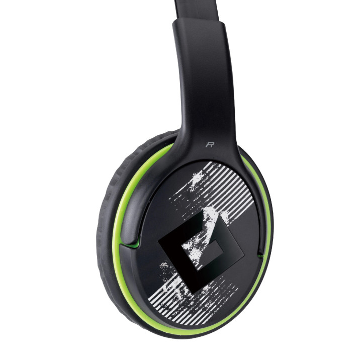 Слушалки с микрофон Genius HS-400A, 3.5 mm, Mic, Black/Green - GENIUS-HS-400A-GN