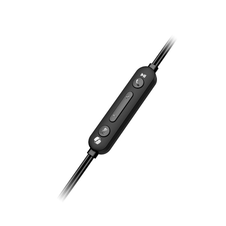 Слушалки с микрофон Genius HS-220U, AI, USB-C, Mic, Black - GENIUS-HS-220U-BK