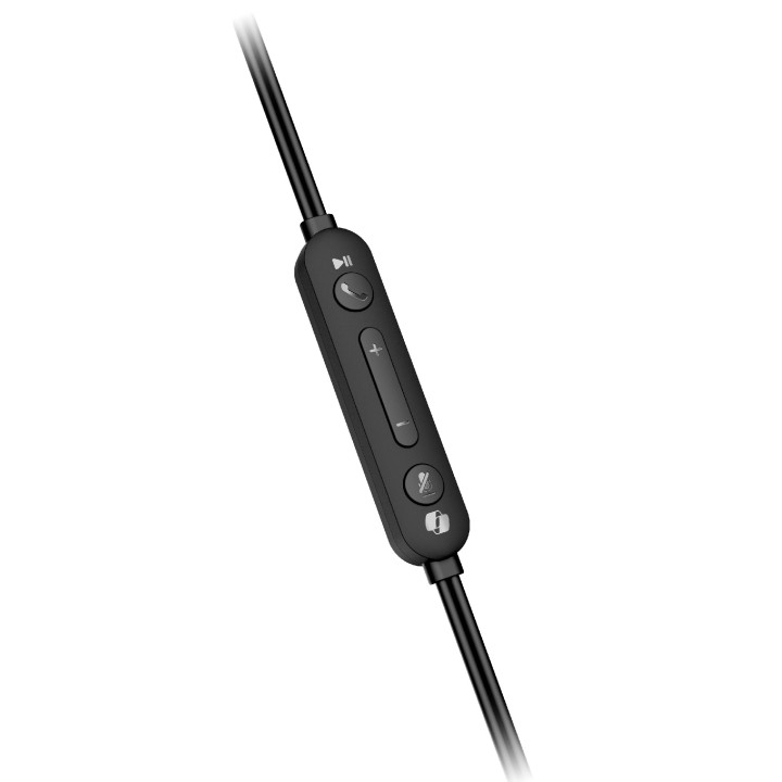 Слушалки с микрофон Genius HS-220U, AI, USB-C, Mic, Black - GENIUS-HS-220U-BK
