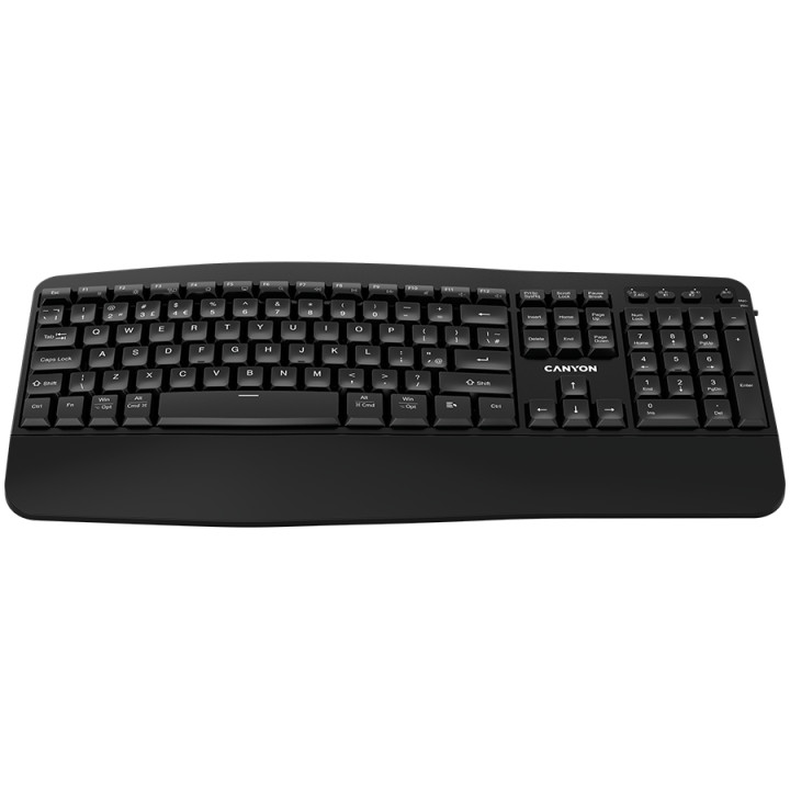 Безжична клавиатура Canyon HKB-W6, Black - CNS-HKBW6