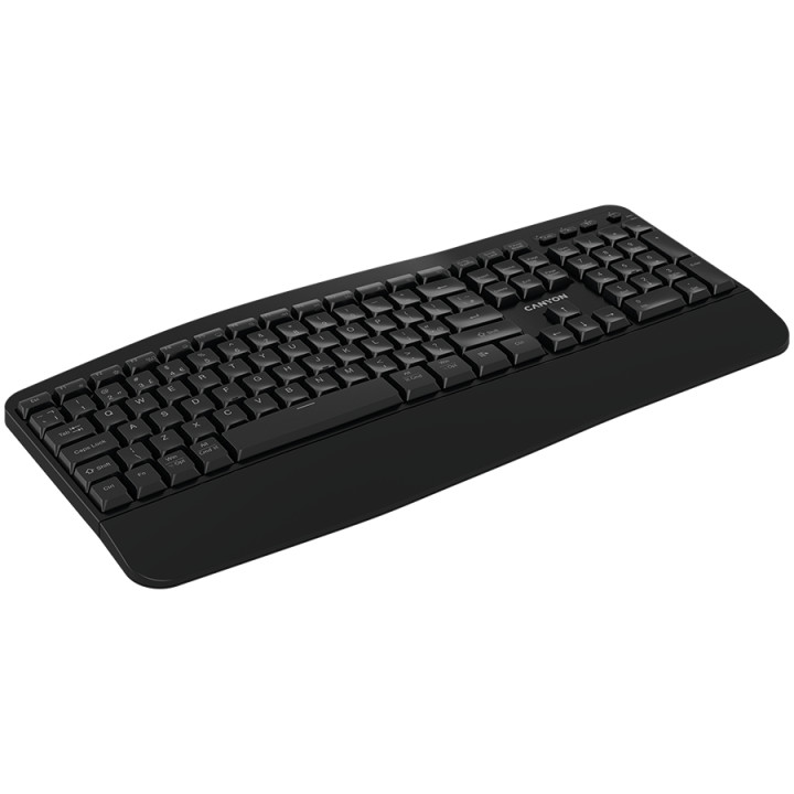 Безжична клавиатура Canyon HKB-W6, Black - CNS-HKBW6