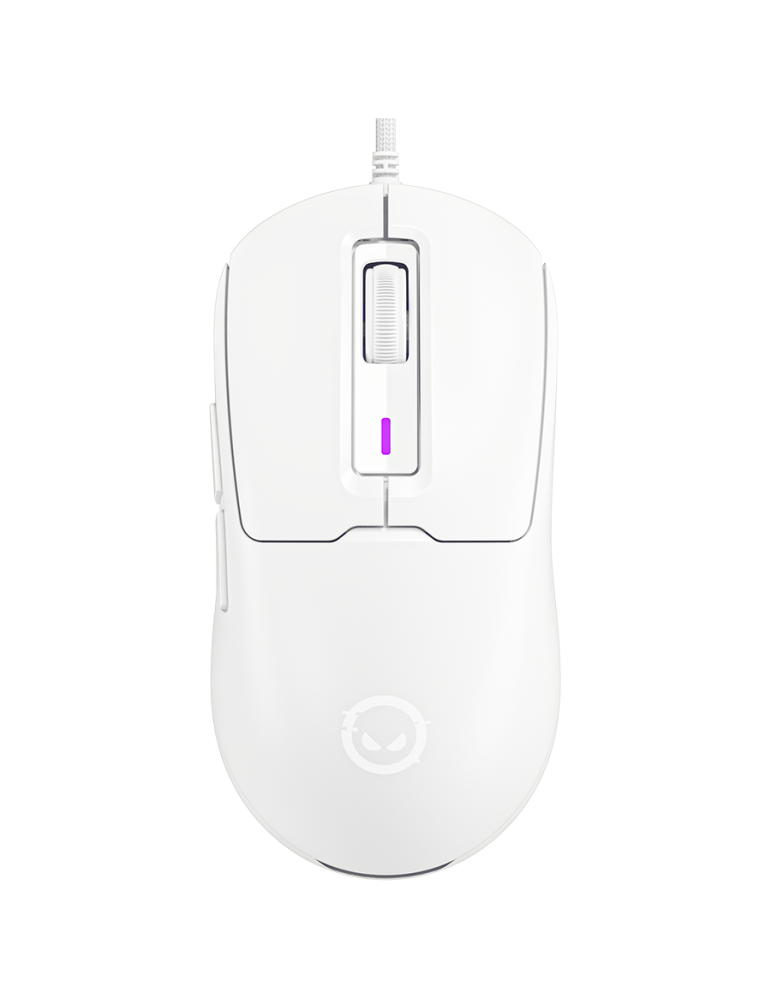 Геймърска мишка Lorgar MSA10, Ultralight Wired Gaming Mouse Advanced, white - LRG-MSA10-WH