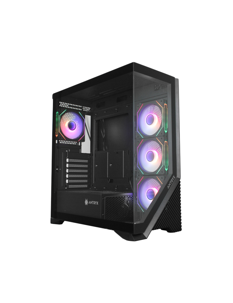 Геймърски компютър ION Artemis Black АRGB с процесор AMD Ryzen 5 7600X, видео карта AMD Radeon RX 7600 XT 16G GDDR6, RAM 32GB(2x16GB) DDR5 5600MHz DDR5 CL36 и SSD диск 1TB Nvme