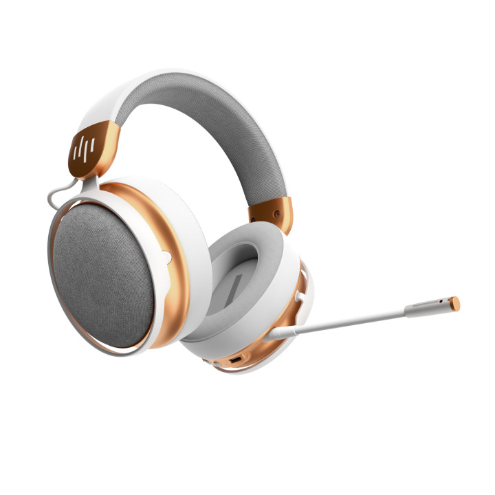 Безжични геймърски слушалки Dark Project Sono Wireless, White/Gold - DPP_SONO_WLESS_WHITE