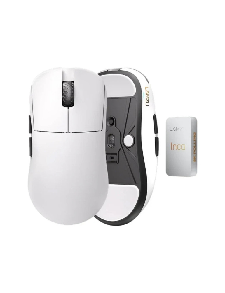 Професионална геймърска мишка Lamzu INCA 8K White - LAMZU-INCA-WH