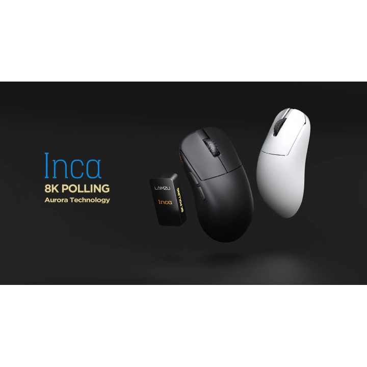 Професионална геймърска мишка Lamzu INCA 8K White - LAMZU-INCA-WH
