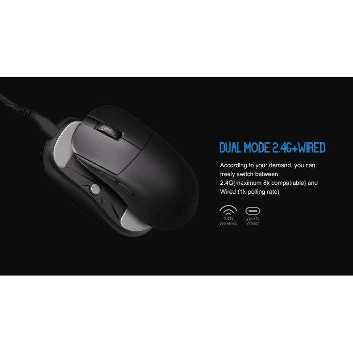 Професионална геймърска мишка Lamzu INCA 8K White - LAMZU-INCA-WH
