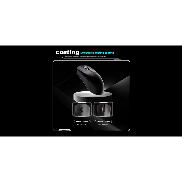 Професионална геймърска мишка VXE Dragonfly R1 Pro Max 1K (4K compatible), Kailh White Blade Switches, White - VXE-R1-PRO-MAX-WH