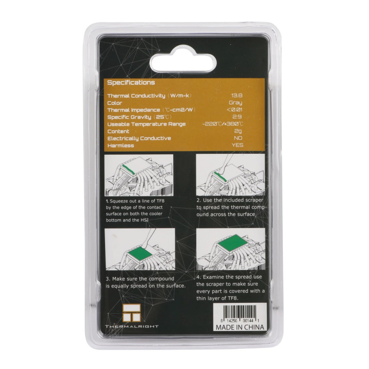 Термопаста Thermalright TF8 2g - 13.8 W/mK - TF8-2G