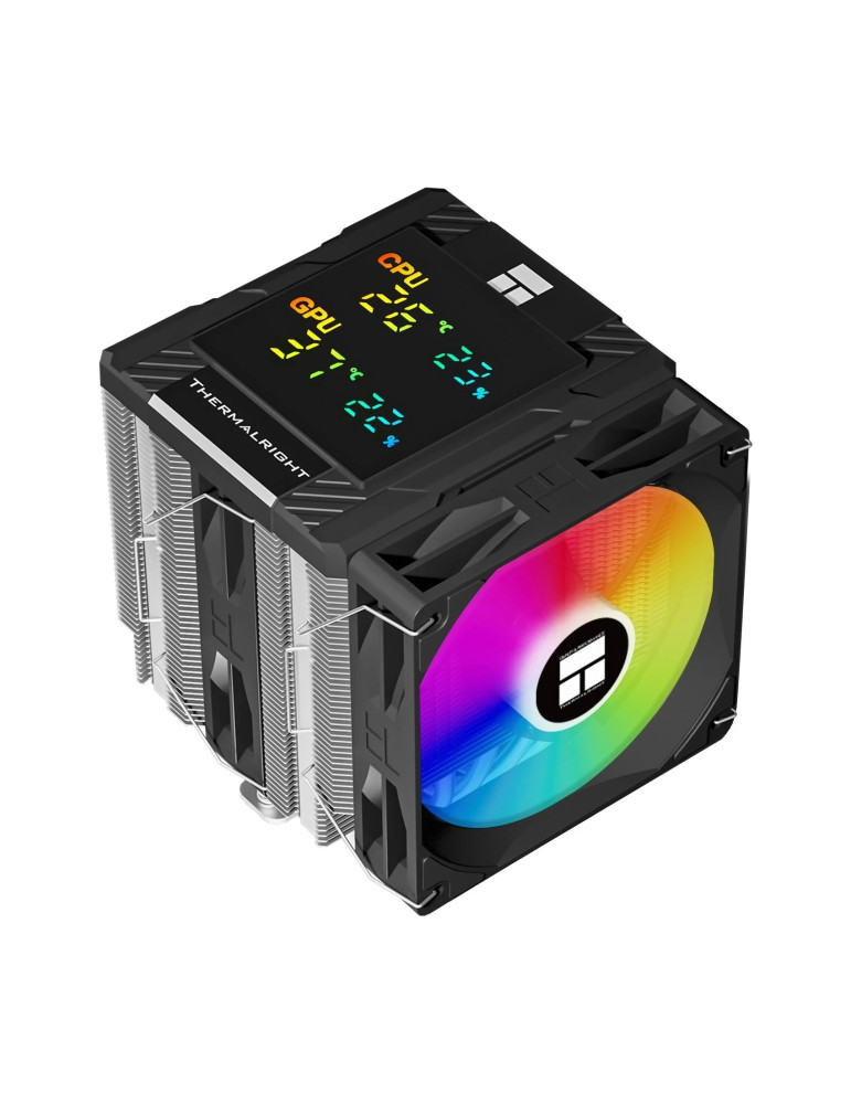Охладител за процесорThermalright Peerless Assassin 120 Digital A-RGB Black - Dual-Tower - LGA1851/AM5 - PEERLESS-ASSASSIN-120-DIGITAL-BK