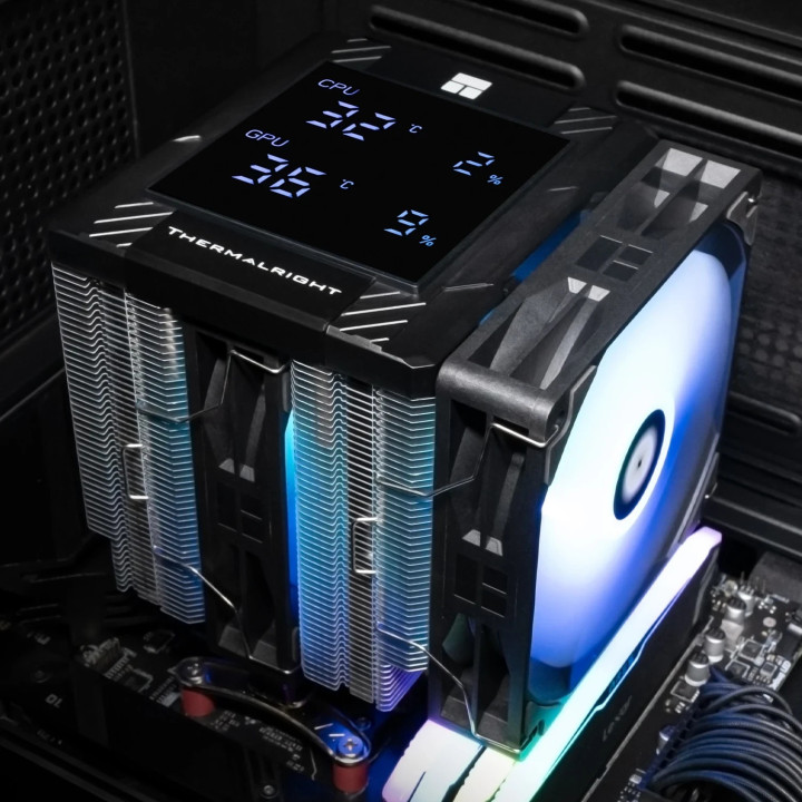 Охладител за процесорThermalright Peerless Assassin 120 Digital A-RGB Black - Dual-Tower - LGA1851/AM5 - PEERLESS-ASSASSIN-120-DIGITAL-BK