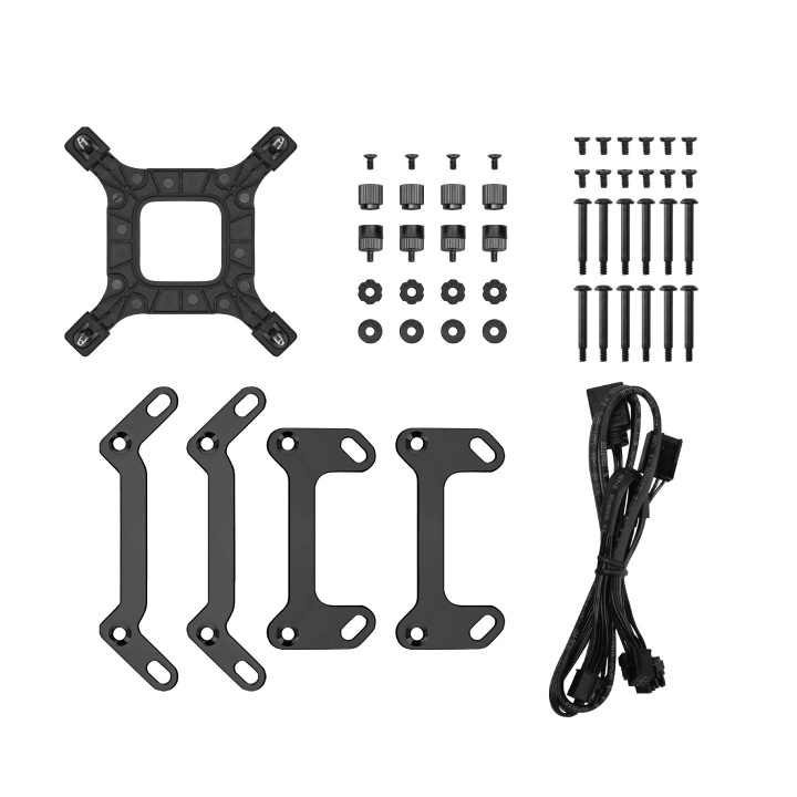 Водно охлаждане за процесор DeepCool LP360, LCD Screen, A-RGB - R-LP360-BKMSNC-G-1