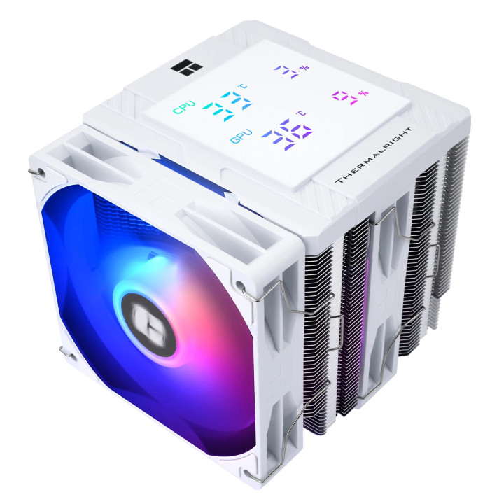 Охладител за процесорThermalright  Peerless Assassin 120 Digital A-RGB White - Dual-Tower - LGA1851/AM5 - PEERLESS-ASSASSIN-120-DIGITAL-WH
