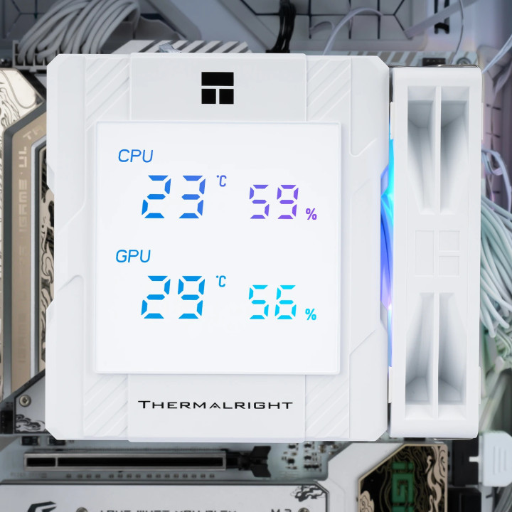 Охладител за процесорThermalright  Peerless Assassin 120 Digital A-RGB White - Dual-Tower - LGA1851/AM5 - PEERLESS-ASSASSIN-120-DIGITAL-WH