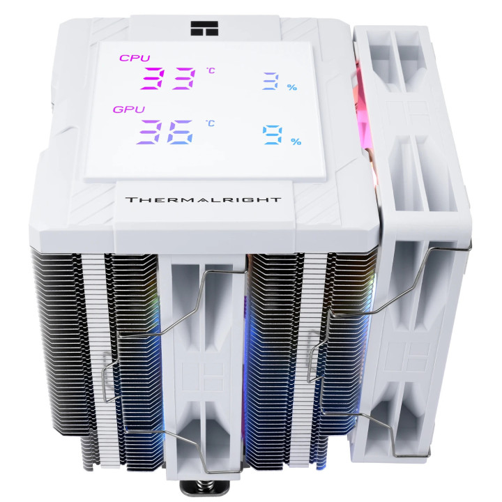 Охладител за процесорThermalright  Peerless Assassin 120 Digital A-RGB White - Dual-Tower - LGA1851/AM5 - PEERLESS-ASSASSIN-120-DIGITAL-WH