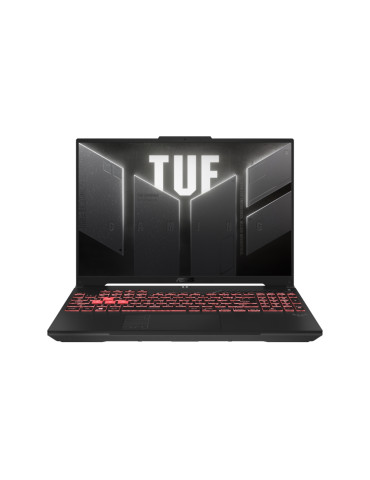 Лаптоп Asus TUF A16 FA607NU-RL059, AMD Ryzen 5 7535HS, 16" FHD  (1920x 1200) 16:10, 144Hz, 16GB DDR5 RAM, 1TB SSD, RTX40506GB GDDR6, Wi-Fi 6, Backlit Chiclet Keyboard 1-Zone RGB, no OS, Mecha Gray - 90NR0MU3-M00460