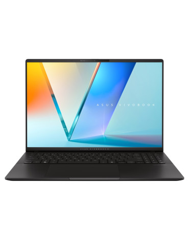 Лаптоп Asus Vivobook S M5606KA-RI078W, AMD Ryzen AI 5 340, 16 "OLED WQXGA (WQ ) 2880X1800 400nits(HDR) Glare 120Hz, 16GB LPDDR5X RAM, 1TB SSD, Backlit Chiclet Keyboard 1-Zone RGB, Win 11, Neutral Black, AI PC  Backpack - 90NB1592-M00500