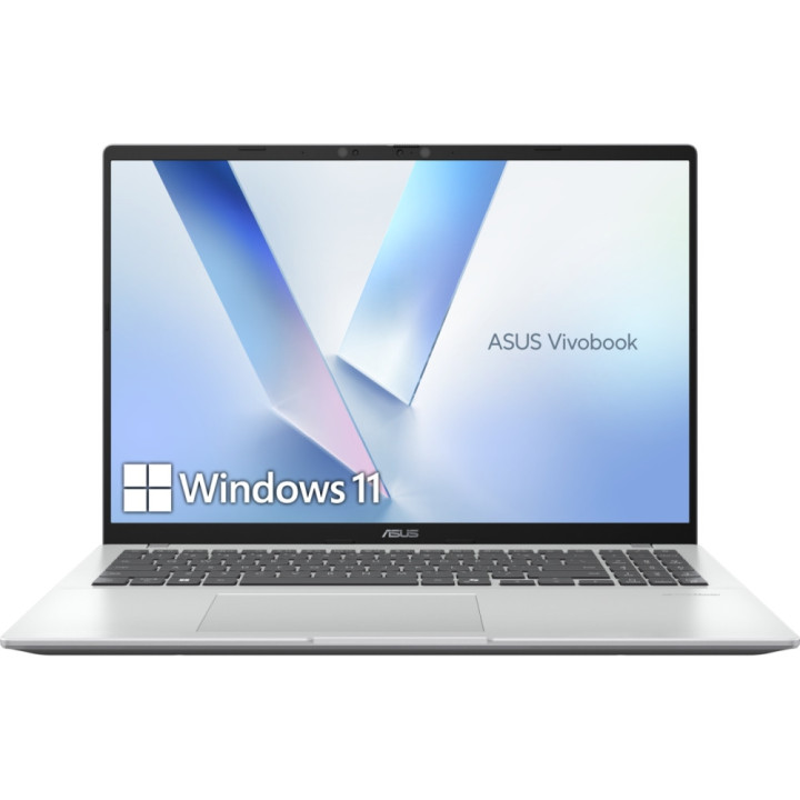 Лаптоп Asus Vivobook X1607QA-MB004W, Snapdragon X X1-26-100, 16.0 WUXGA(WU) 1920X1200 16:10 300nits Anti-Glare, 16GB LPDDR5X RAM, 1TB SSD, Qualcomm Adreno GPU, Win 11, Cool Silver - 90NB15Z2-M00750