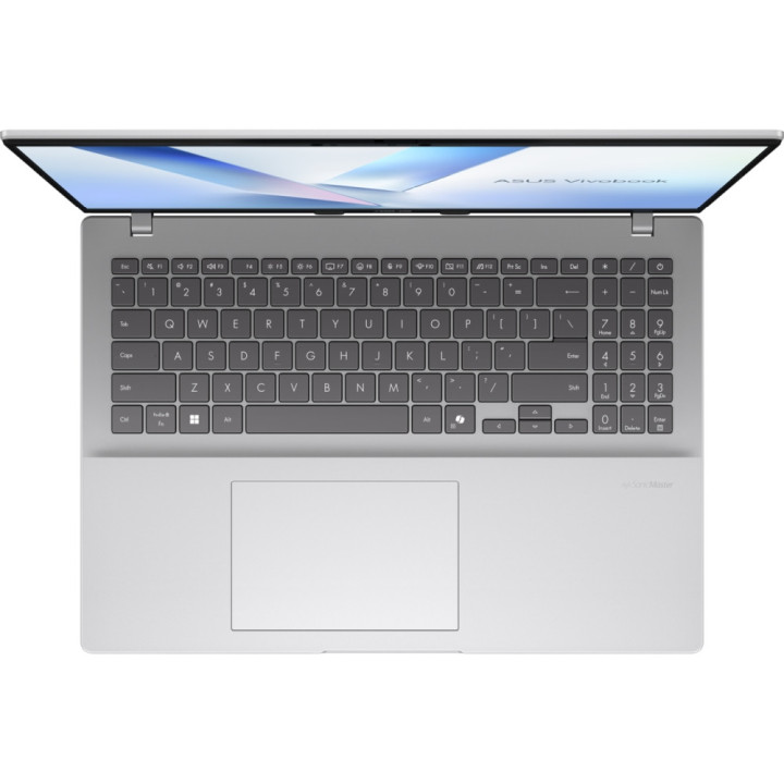 Лаптоп Asus Vivobook X1607QA-MB004W, Snapdragon X X1-26-100, 16.0 WUXGA(WU) 1920X1200 16:10 300nits Anti-Glare, 16GB LPDDR5X RAM, 1TB SSD, Qualcomm Adreno GPU, Win 11, Cool Silver - 90NB15Z2-M00750