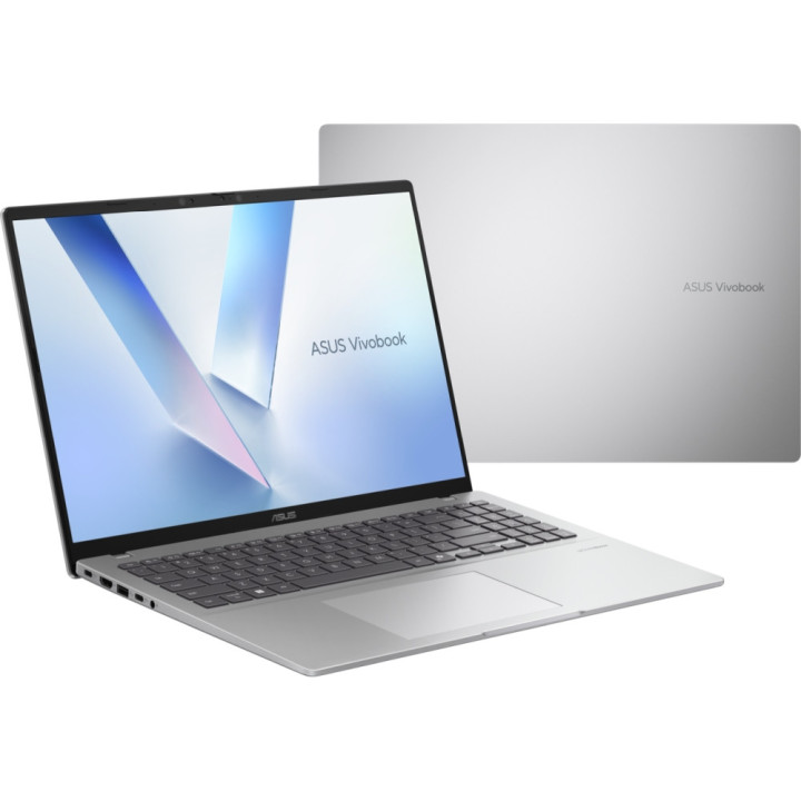 Лаптоп Asus Vivobook X1607QA-MB004W, Snapdragon X X1-26-100, 16.0 WUXGA(WU) 1920X1200 16:10 300nits Anti-Glare, 16GB LPDDR5X RAM, 1TB SSD, Qualcomm Adreno GPU, Win 11, Cool Silver - 90NB15Z2-M00750