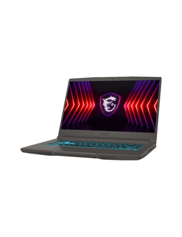 Лаптоп MSI Thin 15 B13VE, Intel Core i7-13620H, 15.6" FHD (1920x1080), 144Hz, IPS, 16GB RAM, 512GB SSD, GeForce RTX 4050 6GB GDDR6 194 AI TOPS, WiFi 6E, BT5.3, Backlit Kbd (Blue), NO OS - 9S7-16R831-2862