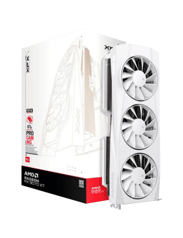 Видео карта XFX Quicksilver AMD Radeon RX 9070XT White Gaming Edition with 16GB GDDR6 - RX-97TQICKW9